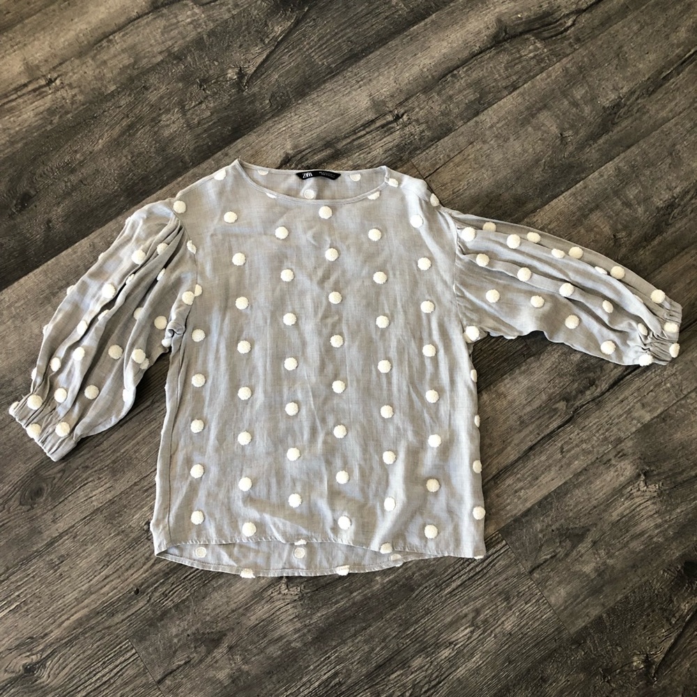 Zara- Grey Blouse